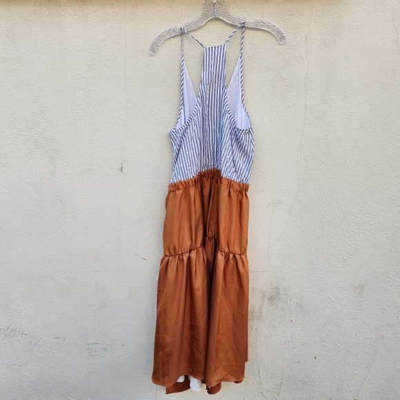 TIBI Camille Collage Wrap Slip Dress - Picture 7 of 10